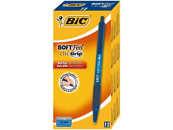 Kulpenna BIC Soft Feel Clic 1,0 blå