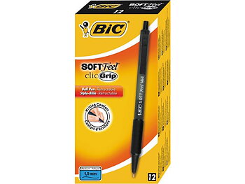 Kulpenna BIC Soft Feel Clic 1,0 svart