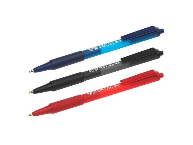 Kulpenna BIC Soft Feel Clic 1,0 röd - 3