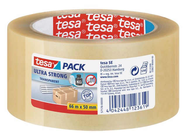 Packtejp TESA Ultra Strong 50mmx66m Tran