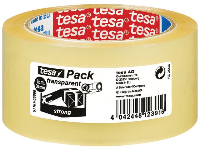 Packtejp TESA Strong 50mmx66m Transp
