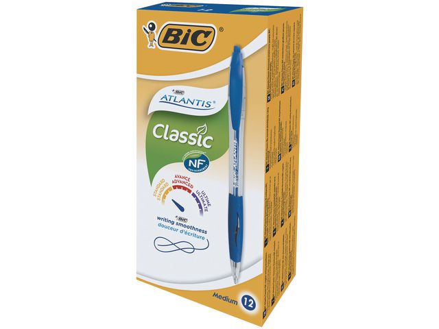Kulpenna BIC Atlantis Classic 1,0 blå - 2