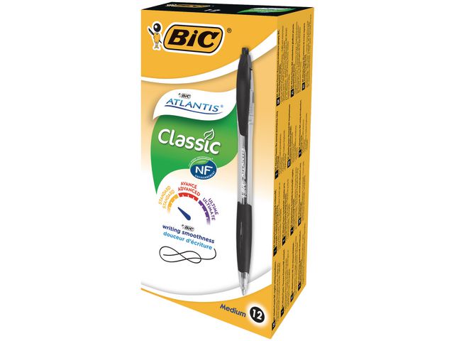 Kulpenna BIC Atlantis Classic 1,0 svart - 4