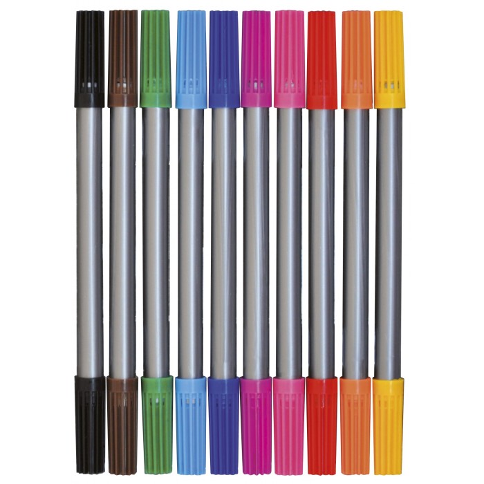 Fiberpennor dubbelspets 10/fp - 2