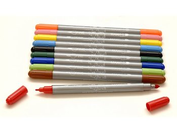 Fiberpennor dubbelspets 10/fp