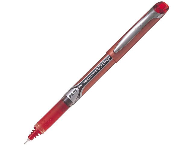 Bläckkulpenna PILOT Hi-Tec V5 Grip röd - 3