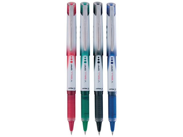 Bläckkulpenna PILOT Hi-Tec V5 Grip röd - 4