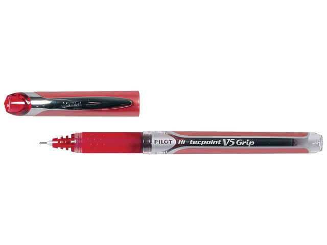 Bläckkulpenna PILOT Hi-Tec V5 Grip röd - 2