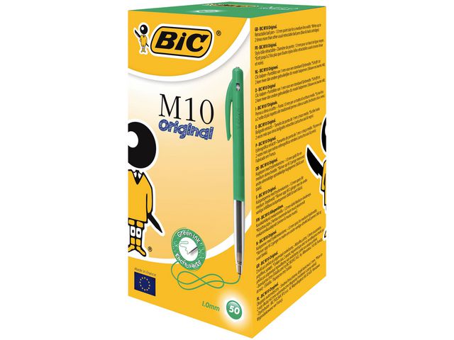 Kulpenna BIC Clic M10 1,0 grön - 2
