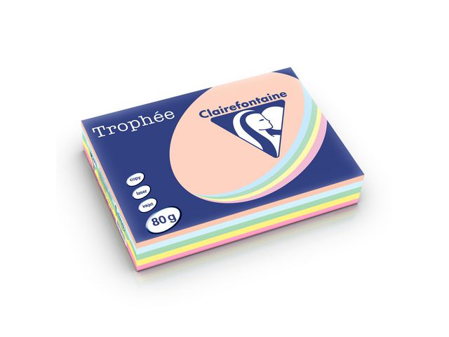 Färgat papper A4 80g pastell 500/fp