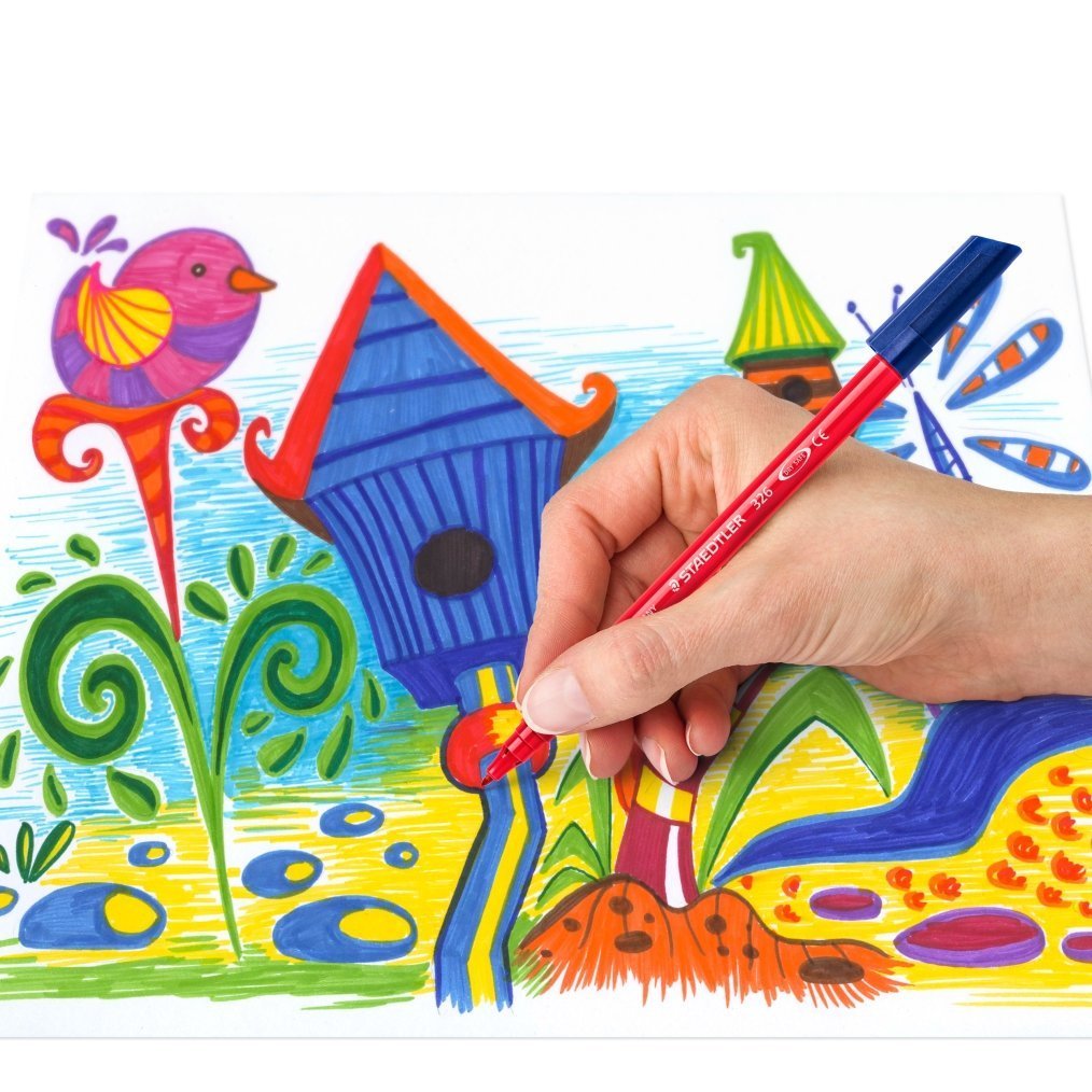 Fiberpennor Staedtler Noris 10/fp - 5