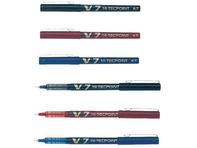 Bläckkulpenna PILOT Hi-Tec V7 0,7 svart - 2