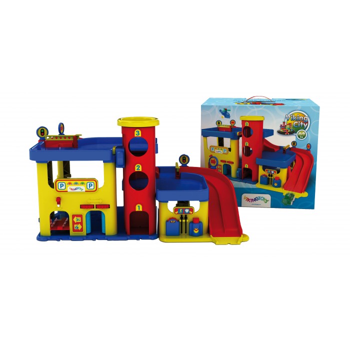 Leksaksgarage och verkstad Viking toys Pysselolek.se