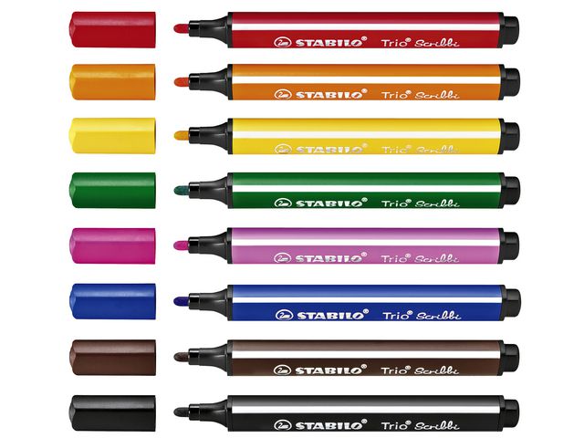 Fiberpennor Stabilo Trio Scribbi 8/fp