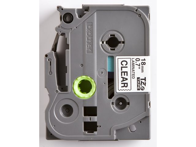 Tape BROTHER TZE141 18mm svart på klar - 3