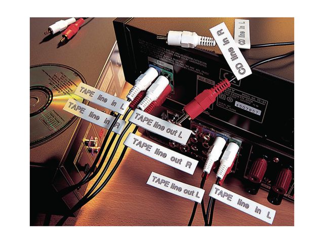 Tape BROTHER TZE451 24mm svart på röd - 2