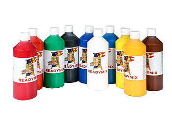 Readymix klassuppsättning 500ml x 10 färger