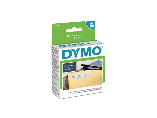 Etikett DYMO Retur 25x54 mm 500/FP