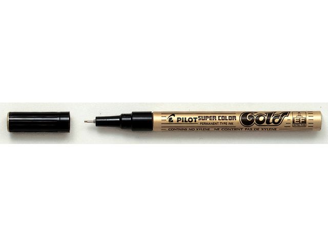 Märkpenna PILOT Super Color guld EF