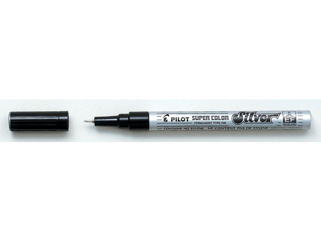 Märkpenna PILOT Super Color silver EF