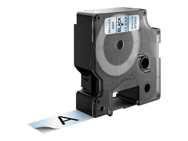 Tape DYMO D1 19mm svart på klar - 2