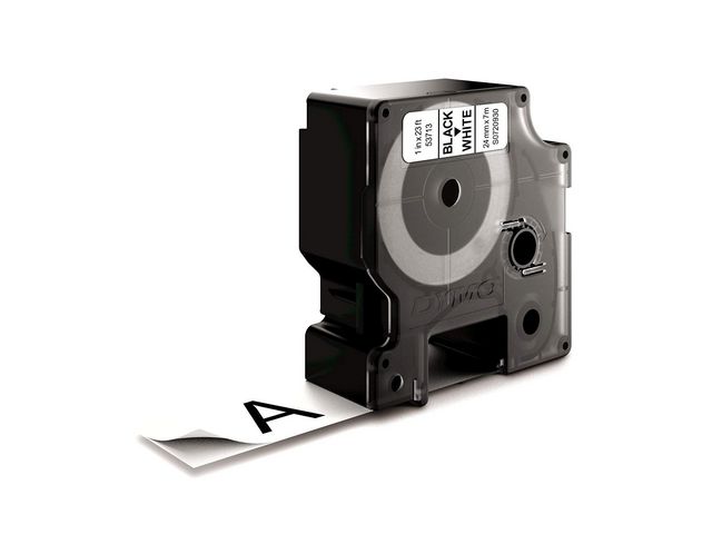 Tape DYMO D1 24mm svart på vit - 3