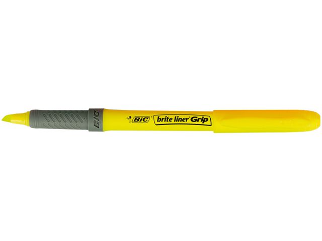 Överstrykningspenna BIC Grip Gul - 2