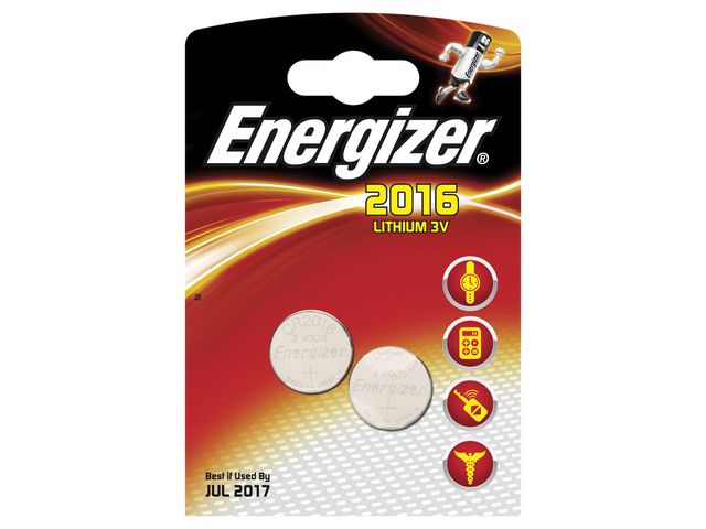 Batteri ENERGIZER Cell Lithium 2016 2/FP