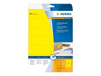 Etikett HERMA Färg gul 105x42,3mm 280/FP