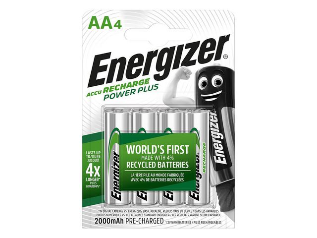 Batteri Laddbar ENERGIZER P-P AA 4/FP