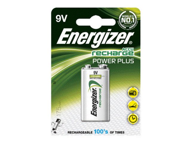 Batteri Laddbar ENERGIZER P-P 9V