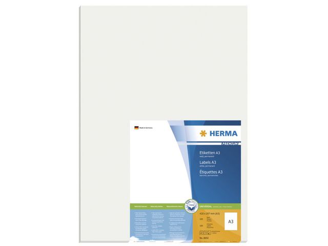 Etikett HERMA Premium A3 297x420mm100/FP