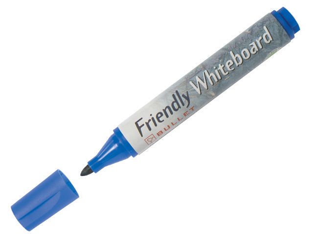 Whiteboardpenna FRIENDLY rund blå - 2
