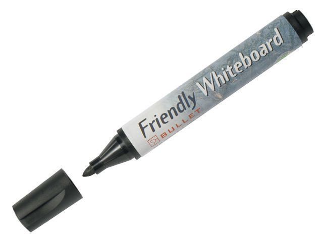 Whiteboardpenna FRIENDLY rund svart - 2