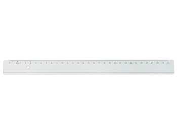 Linjal 20 cm cm/mm-gradering plast 10/FP