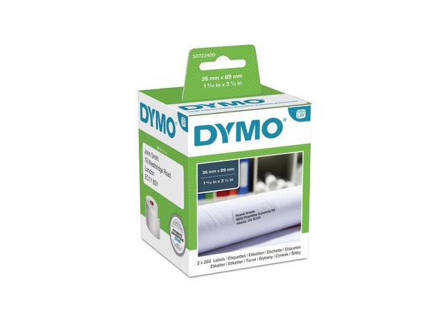 Etikett DYMO universal 89x36mm 520/FP