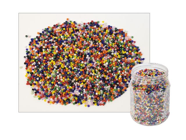 Glaspärlor 500g - 2