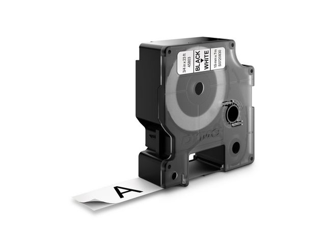 Tape DYMO D1 19mm svart på vit - 3