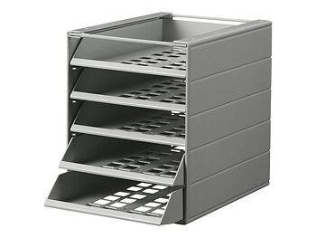 Blankettbox Idealbox Basic 5-fack grå