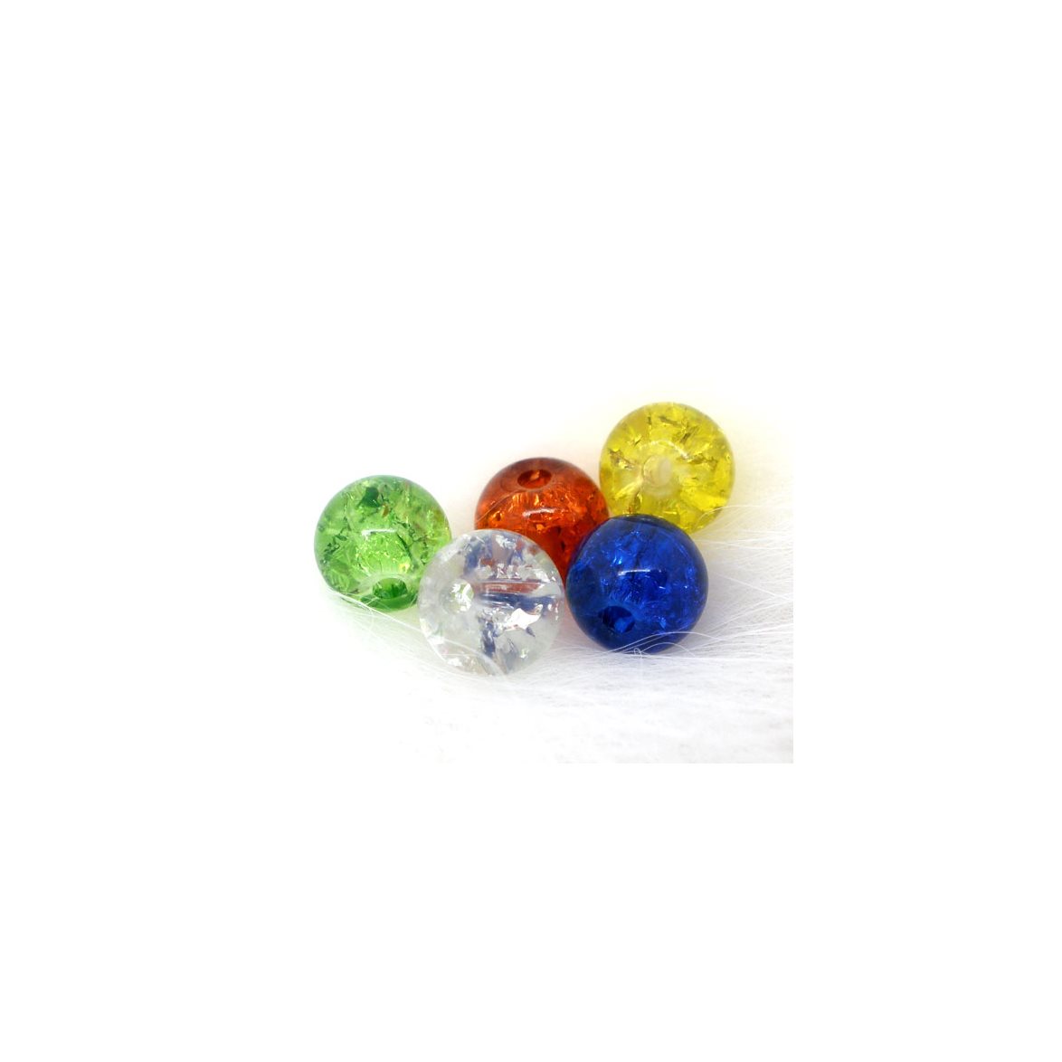 Glaspärlor krackelerat 170g - 2