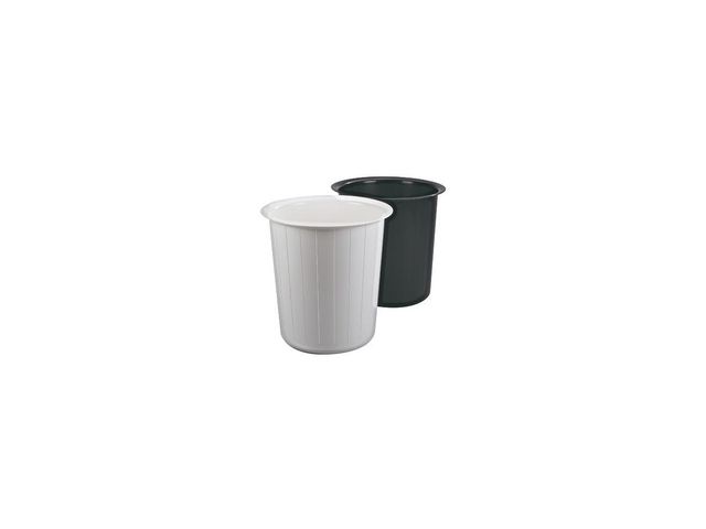 Papperskorg rund 22L vit - 2