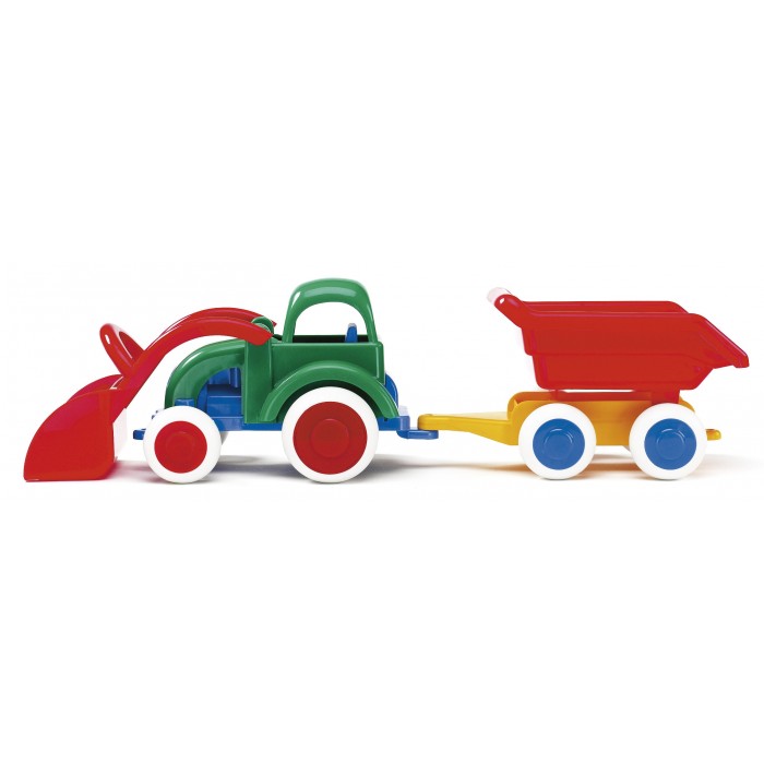 Traktor med släp 55cm