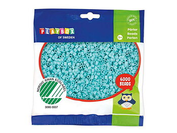 Rörpärlor pastell turkos 6000/fp