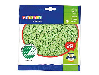 Rörpärlor pastell grön 6000/fp