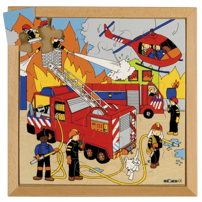 Rampussel brandkår 34 cm 25 bitar
