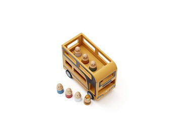 Buss i trä dubbeldäckare från Kids Concept