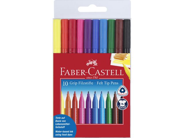 Fiberpennor Faber Castell Grip 10/fp