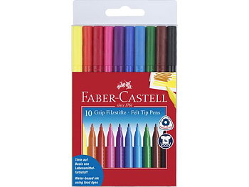 Fiberpennor Faber Castell Grip 10/fp