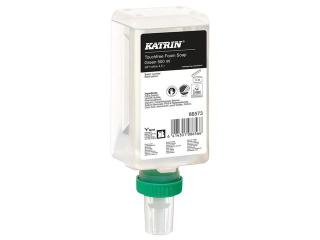 Skumtvål KATRIN Touchfree Green 500ml 12/fp