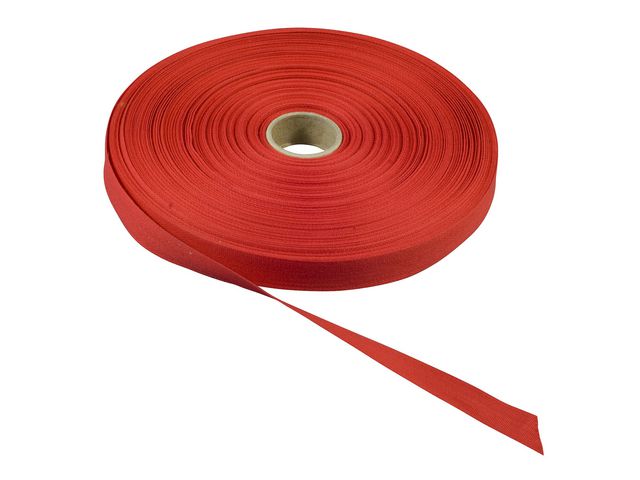 Bomullsband 50mx13mm röd - 3